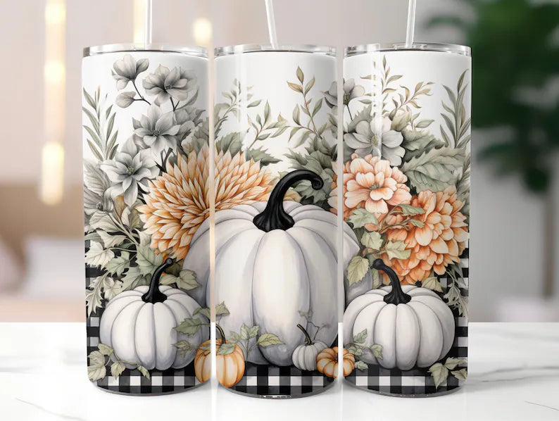 Plaid Fall pumpkin