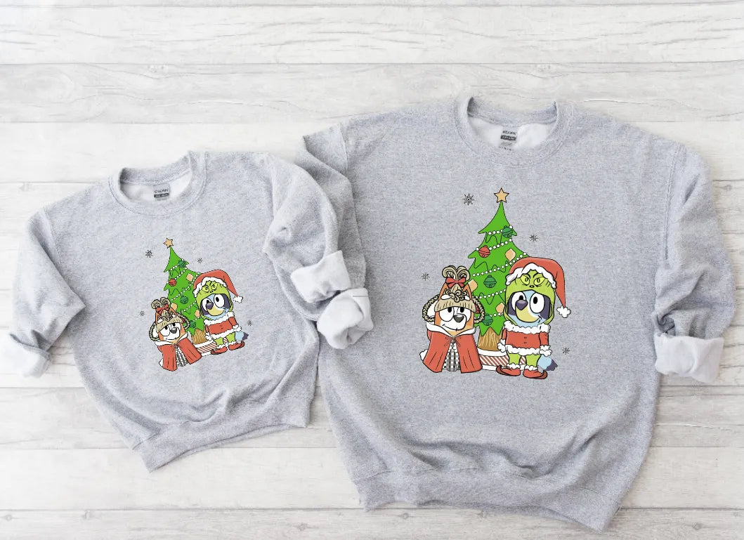 Bluey grinch & Cindy lou