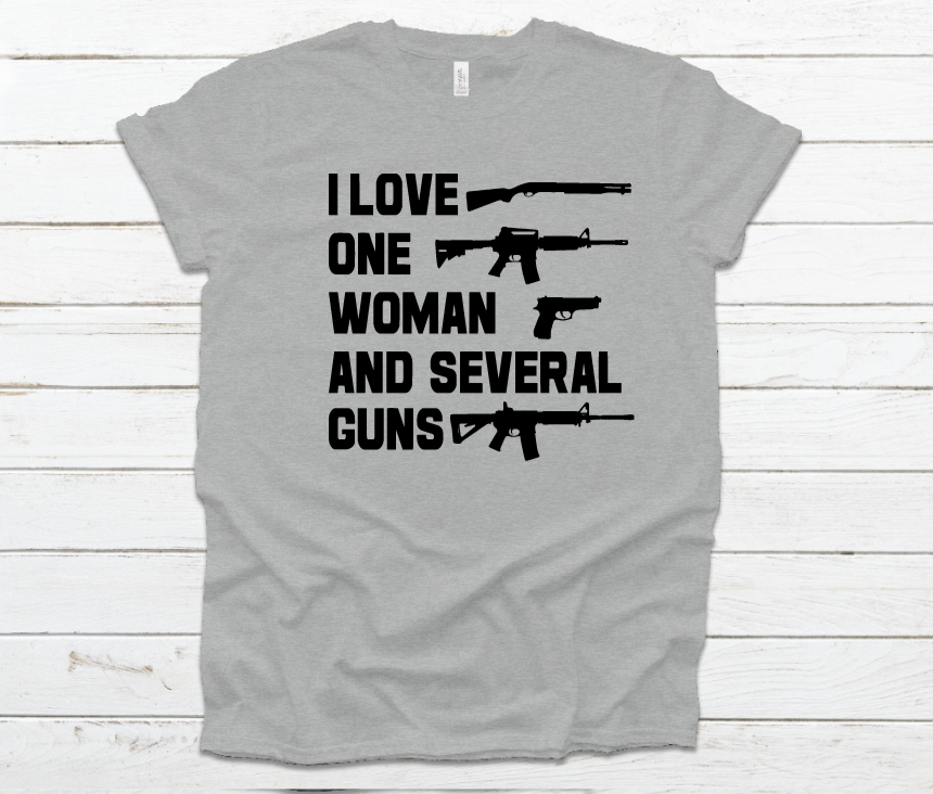 I love one woman and several guns (retiring)