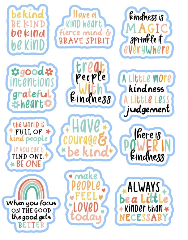 Kindness Sticker Sheet
