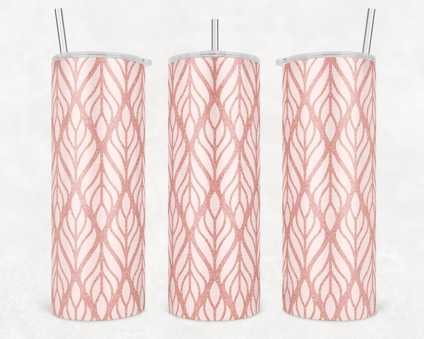 Pink Glitter tumbler (appearance of glitter)