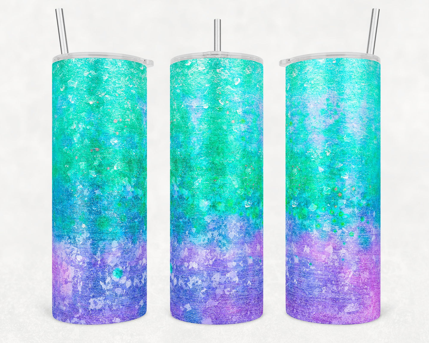 Aqua/ Purple Ombre tumbler