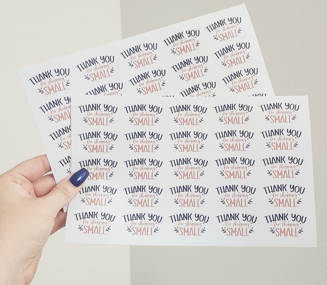 Thank you for shopping small Sticker Sheet