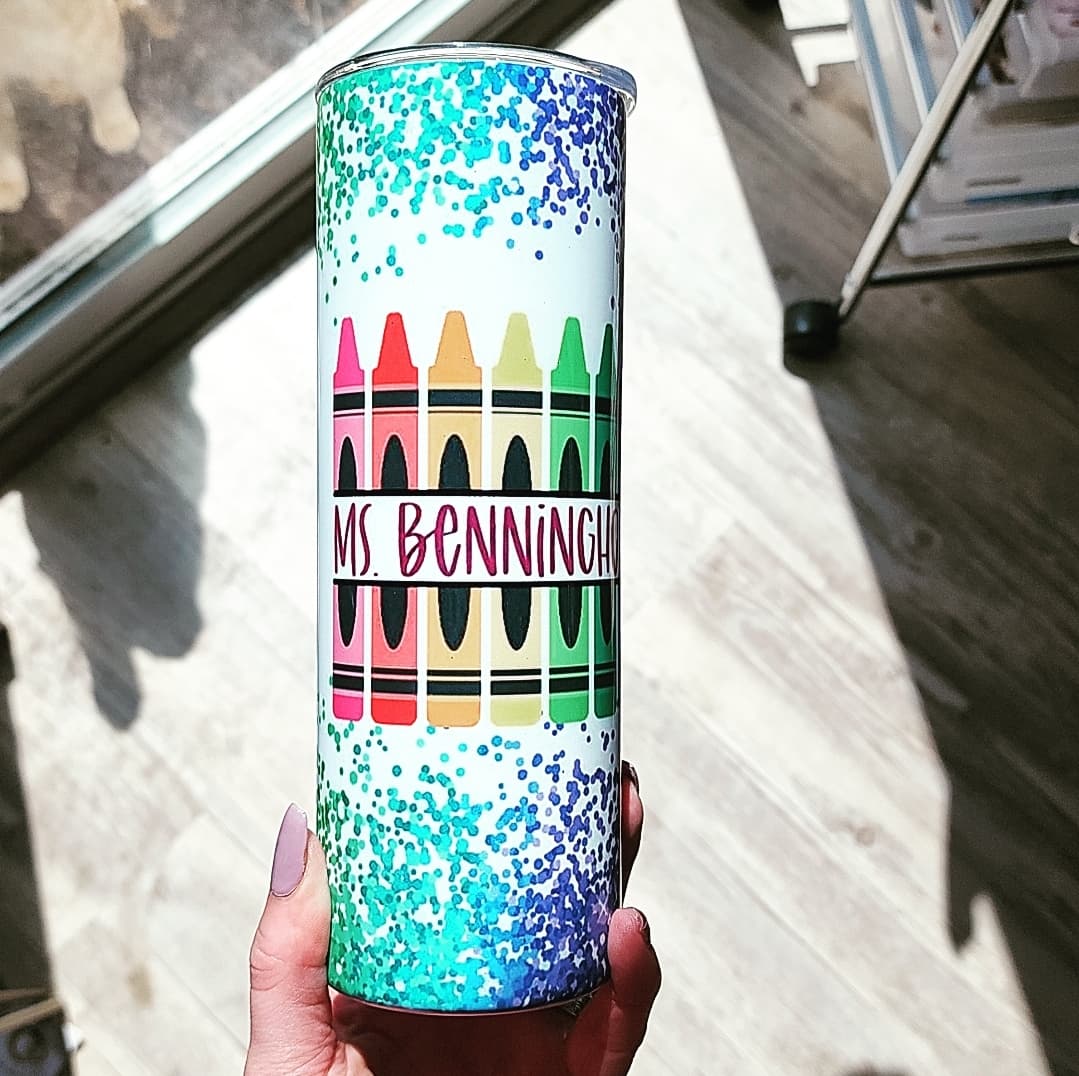 Crayola Teacher (customizable) TUMBLER