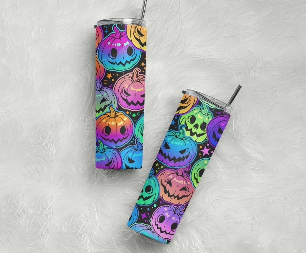 Colorful Pumpkins Tumbler