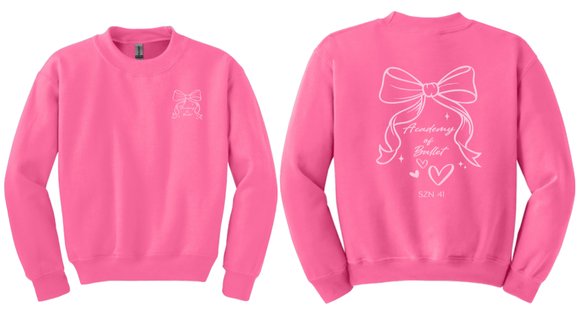 AOB SZN 41 Bows & Hearts Crewneck- Youth