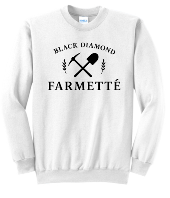 Black Diamond Farmette White Crewneck