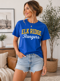 ELK RIDGE RANGERS cursive- ROYAL
