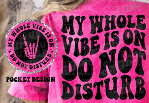 My whole Vibe is Do not Disturb