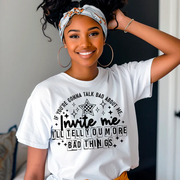 Invite me- Black font