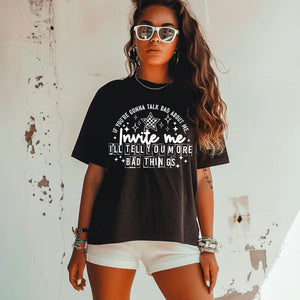 Invite me- White font