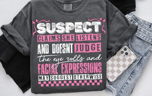 Suspect claims