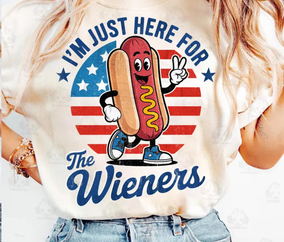 Here for the hotdogs