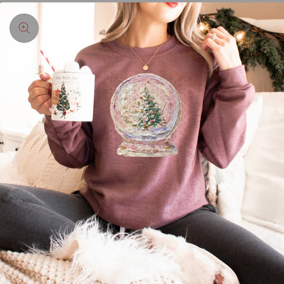 Painted Snow Globe