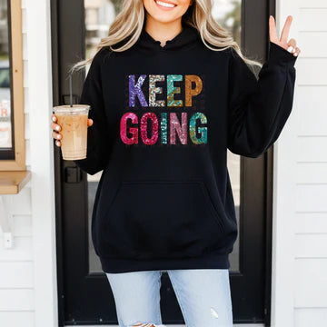 Faux Sequin KEEP GOING