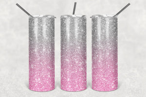 Pink & Silver Tumbler