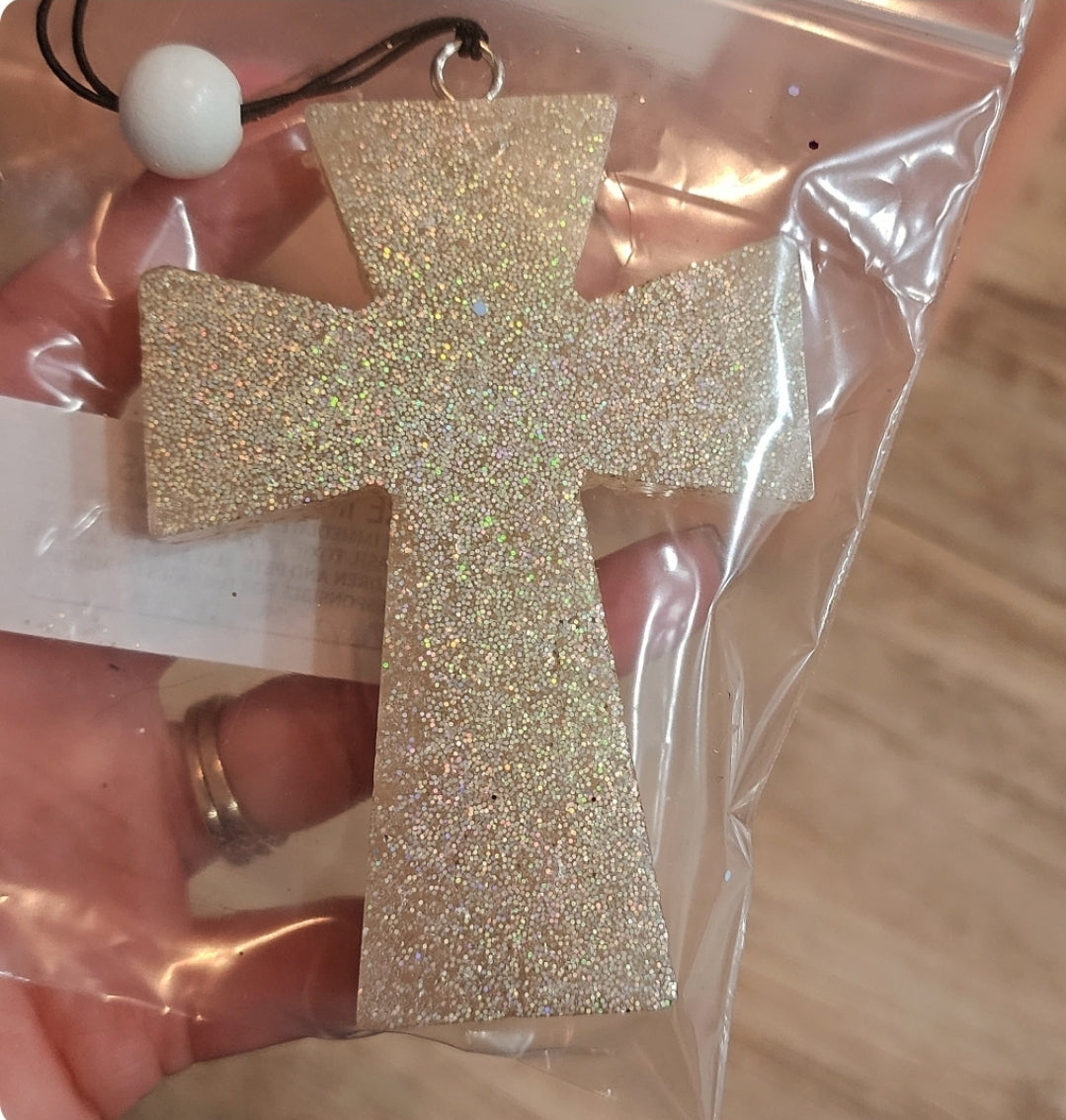 Assorted glitter cross