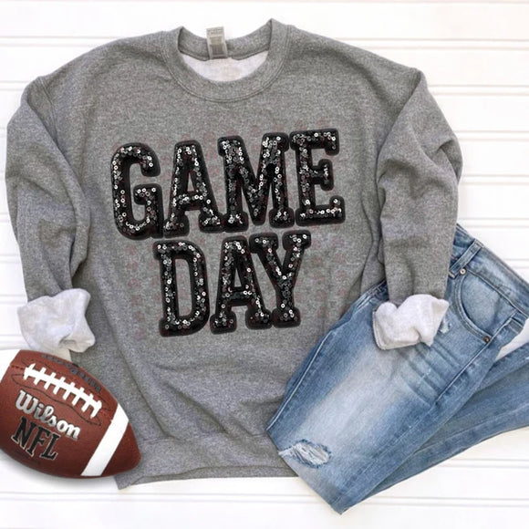 Faux Sequin GAME DAY