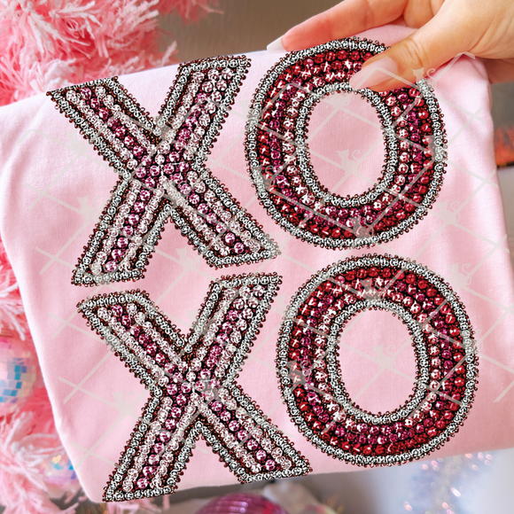 $15 hoodie- faux bedazzle XOXO