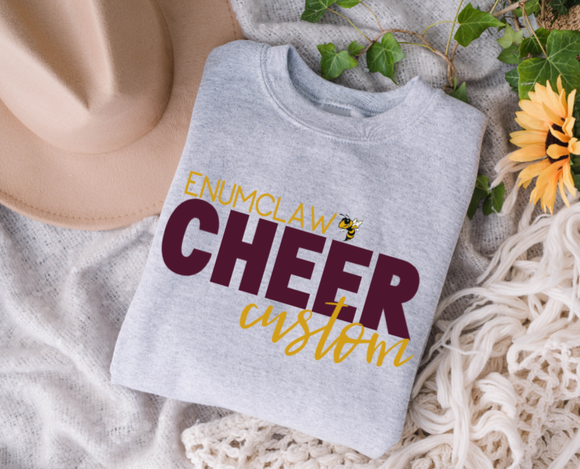 Enumclaw Cheer Gray- CUSTOM name added