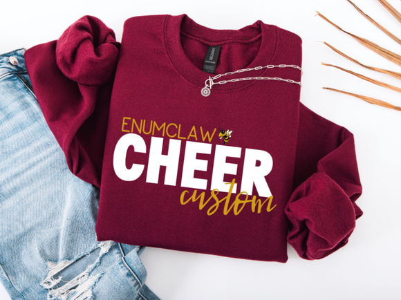 Enumclaw Cheer Maroon- CUSTOM name added