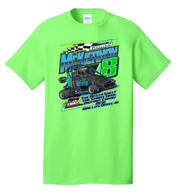 Grady McKiernan GMR Sponsors neon green