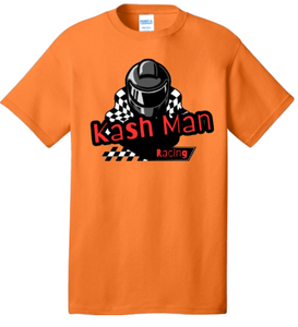 Kash Man Racing Neon Orange- red design