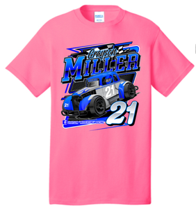 Grayson "Millertime" - performance tshirt- Neon Pink