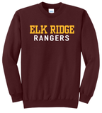 Elk Ridge Rangers- Maroon Crewneck