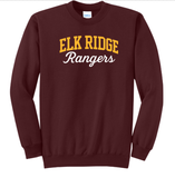 Elk Ridge Rangers 2- Maroon Crewneck