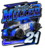 Grayson "Millertime" Racing Weatherproof Decal Stickers