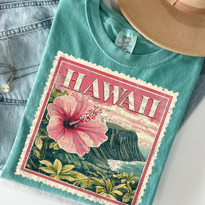 Vintage Stamp States- Hawaii