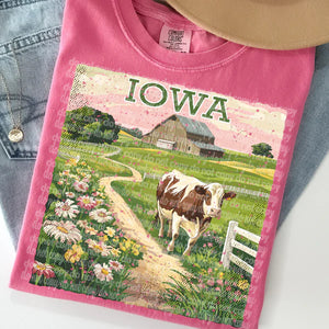 Vintage Stamp States- Iowa