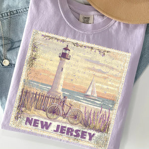 Vintage Stamp States- New Jersey