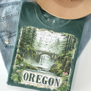 Vintage Stamp States- Oregon