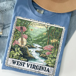 Vintage Stamp States- West Virginia