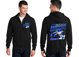Grayson "Millertime" Racing Zip Up Hoodie (Multiple Options)- Black