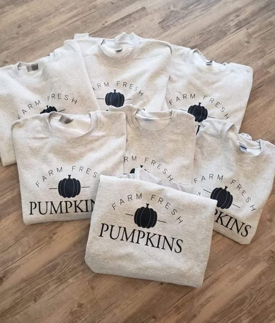 Farm fresh pumpkins pullover