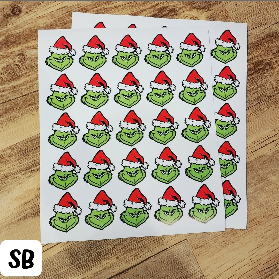 Grinch Sticker Sheets