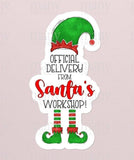 Special delivery from Santa's workshop Sticker Sheet