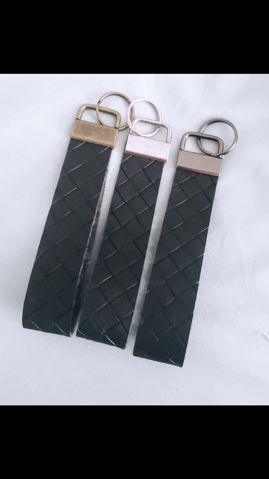 Faux Leather Keychains
