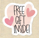 Free Gift Inside Sticker Sheet